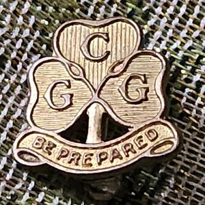 Vintage Girl Guide Be Prepared Pin